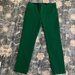 Banana republic, green Sloan pant size 4